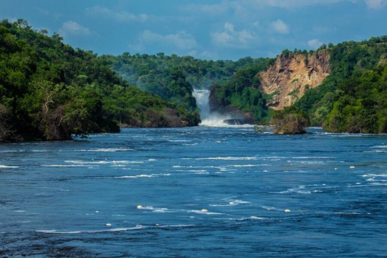 The Nile rushing below Murchison Falls